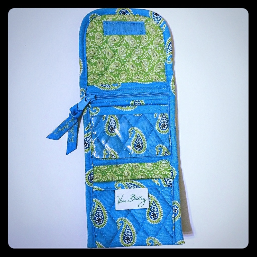 Vera Bradley blue and green wallet